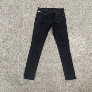 A|X Armani Exchange Slim Skinny Jeans Black Wash Stretch - Women's Size 2